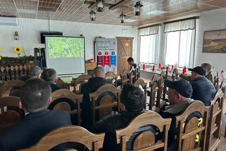 Обучающий семинар В Ростовской области Тацинского района перед началом полевых работ